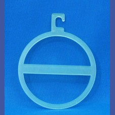 PERCHA  Pañuelos redonda para colgar en barra  de 6 mm  <br>Medidas: 120 x 147 mm<br>